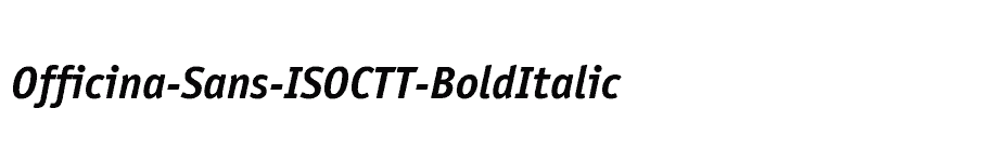 font Officina-Sans-ISOCTT-BoldItalic download