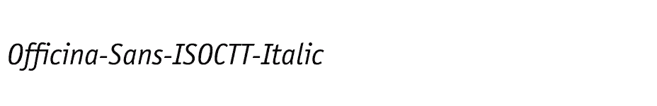 font Officina-Sans-ISOCTT-Italic download