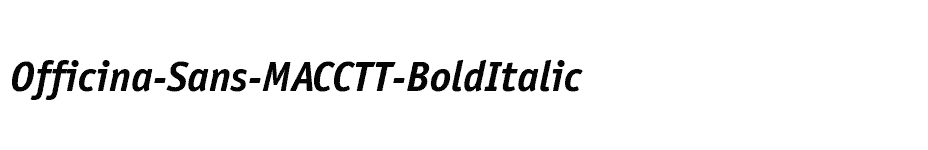 font Officina-Sans-MACCTT-BoldItalic download