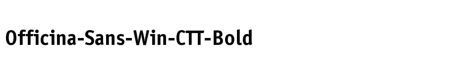 font Officina-Sans-Win-CTT-Bold download