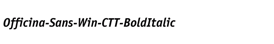 font Officina-Sans-Win-CTT-BoldItalic download