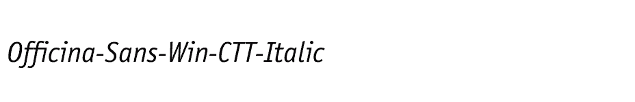 font Officina-Sans-Win-CTT-Italic download