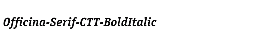 font Officina-Serif-CTT-BoldItalic download