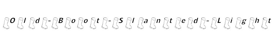 font Old-Boot-Slanted-Light download