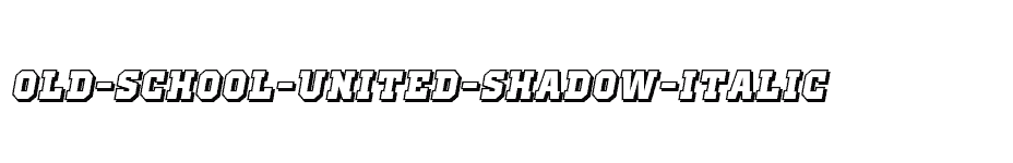 font Old-School-United-Shadow-Italic download