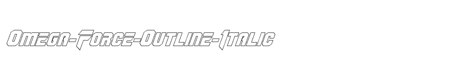 font Omega-Force-Outline-Italic download