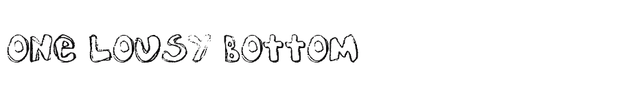 font One-Lousy-Bottom download