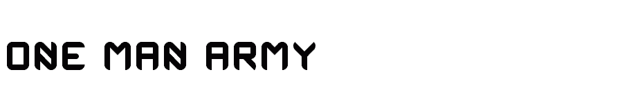 font One-Man-Army download