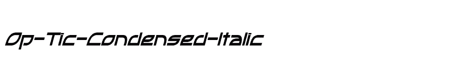 font Op-Tic-Condensed-Italic download