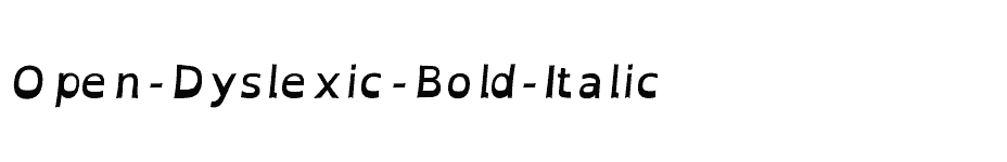 font Open-Dyslexic-Bold-Italic download
