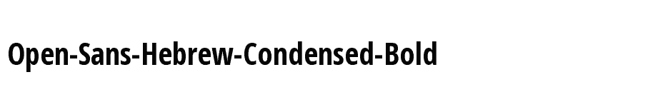 font Open-Sans-Hebrew-Condensed-Bold download