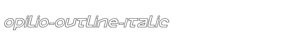 font Opilio-Outline-Italic download