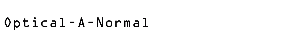 font Optical-A-Normal download
