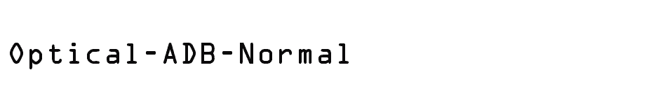 font Optical-ADB-Normal download
