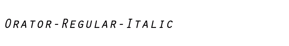 font Orator-Regular-Italic download