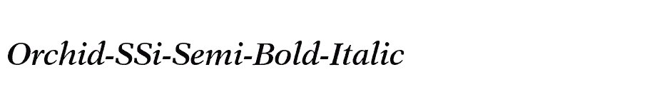 font Orchid-SSi-Semi-Bold-Italic download