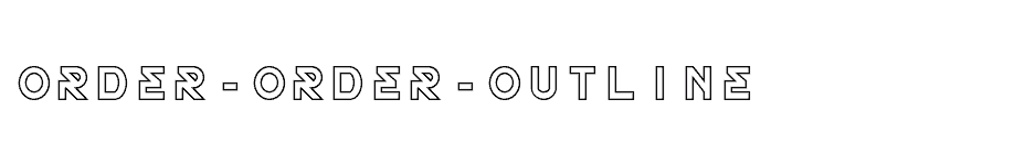 font Order-Order-Outline download