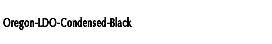 font Oregon-LDO-Condensed-Black download