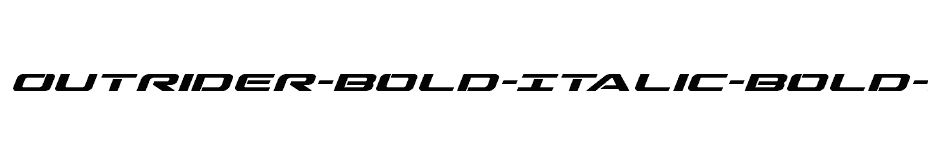 font Outrider-Bold-Italic-Bold-Italic download