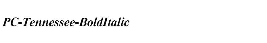 font PC-Tennessee-BoldItalic download