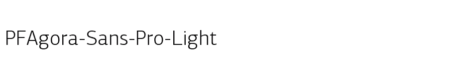 font PFAgora-Sans-Pro-Light download