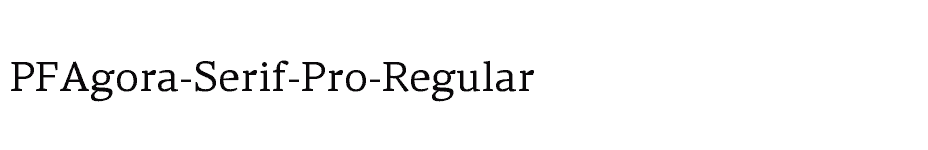 font PFAgora-Serif-Pro-Regular download