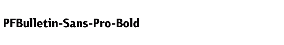 font PFBulletin-Sans-Pro-Bold download