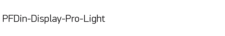 font PFDin-Display-Pro-Light download