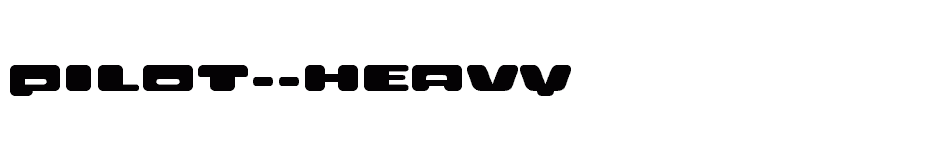 font PILOT--Heavy download