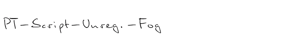 font PT-Script-(Unreg.)-Fog download