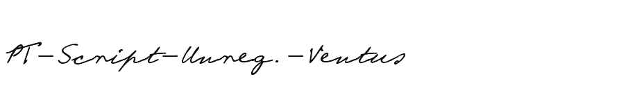 font PT-Script-(Unreg.)-Ventus download