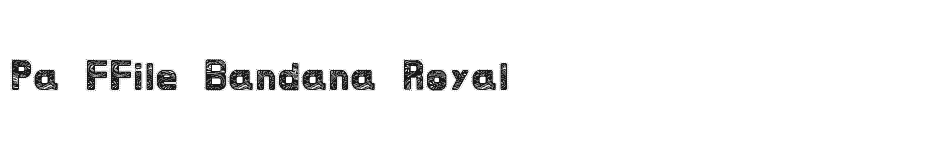 font Pa-FFile-Bandana-Royal download