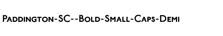 font Paddington-SC--Bold-Small-Caps-Demi download