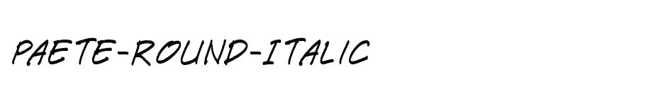 font Paete-Round-Italic download