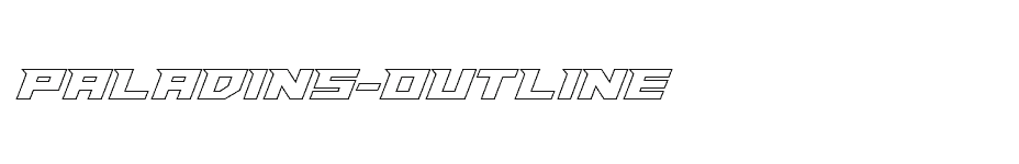 font Paladins-Outline download