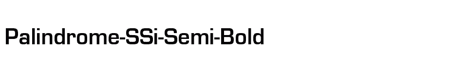 font Palindrome-SSi-Semi-Bold download