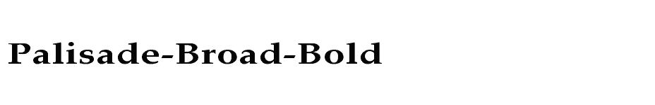 font Palisade-Broad-Bold download