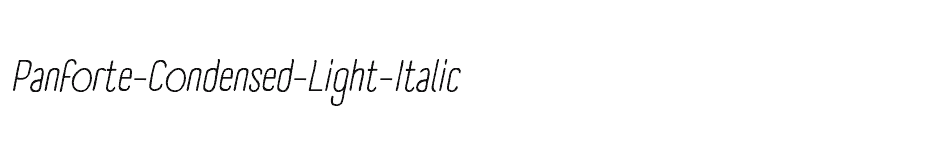 font Panforte-Condensed-Light-Italic download