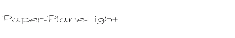 font Paper-Plane-Light download