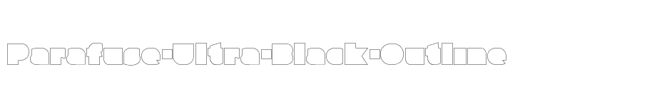 font Parafuse-Ultra-Black-Outline download