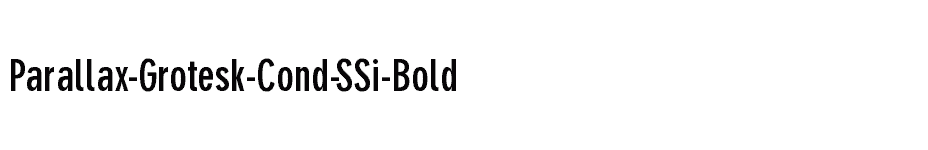 font Parallax-Grotesk-Cond-SSi-Bold download