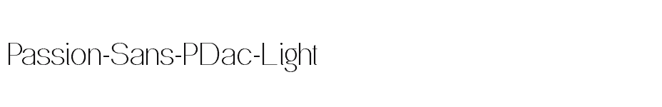 font Passion-Sans-PDac-Light download