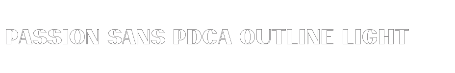 font Passion-Sans-PDca-Outline-Light download