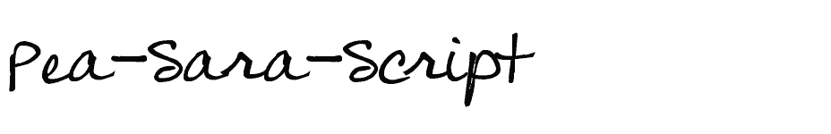 font Pea-Sara-Script download