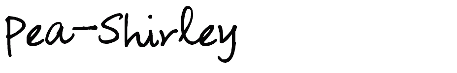 font Pea-Shirley download