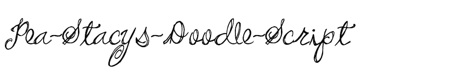 font Pea-Stacys-Doodle-Script download