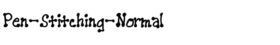 font Pen-Stitching-Normal download