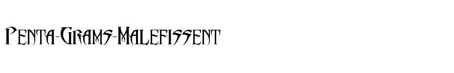 font Penta-Grams-Malefissent download