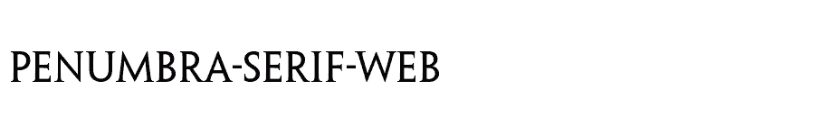 font Penumbra-Serif-Web download