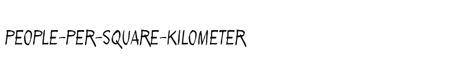 font People-per-square-kilometer download